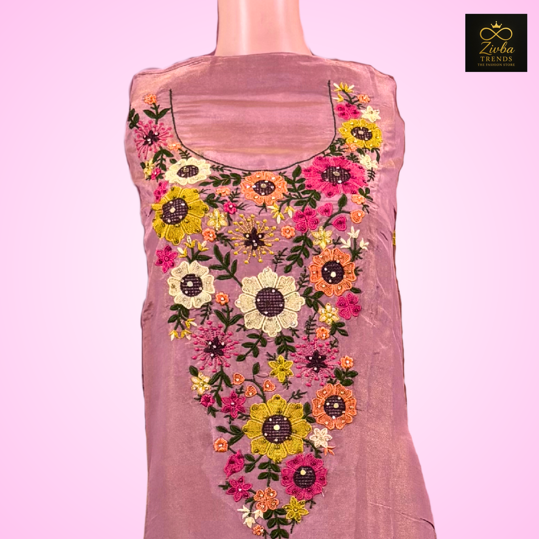 Light Onion Pink Shine Tussle Suit Set