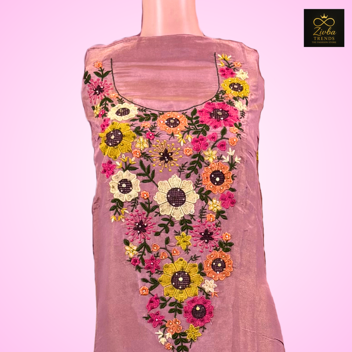 Light Onion Pink Shine Tussle Suit Set